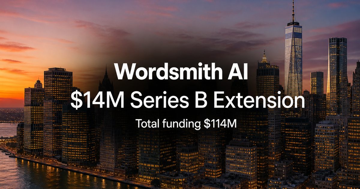 Wordsmith AI Secures $14M in Extended Series B Funding to ...